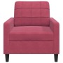 Samt-Rotwein-Sessel, 60 cm von , Sofas - Ref: Foro24-4007608, Preis: 159,54 €, Rabatt: %