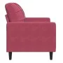 Sillón de terciopelo rojo tinto 60 cm de , Sofás - Ref: Foro24-4007608, Precio: 156,72 €, Descuento: %