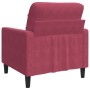 Samt-Rotwein-Sessel, 60 cm von , Sofas - Ref: Foro24-4007608, Preis: 159,54 €, Rabatt: %