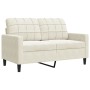 2-seater cream velvet sofa, 120 cm by , Sofas - Ref: Foro24-4007622, Price: 241,67 €, Discount: %