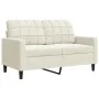 Zweisitzer-Sofa aus cremefarbenem Samtstoff, 120 cm. von , Sofas - Ref: Foro24-4007622, Preis: 232,82 €, Rabatt: %