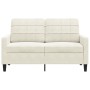 2-seater cream velvet sofa, 120 cm by , Sofas - Ref: Foro24-4007622, Price: 241,67 €, Discount: %