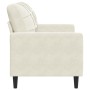 2-seater cream velvet sofa, 120 cm by , Sofas - Ref: Foro24-4007622, Price: 241,67 €, Discount: %
