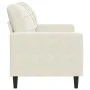 Zweisitzer-Sofa aus cremefarbenem Samtstoff, 120 cm. von , Sofas - Ref: Foro24-4007622, Preis: 232,82 €, Rabatt: %
