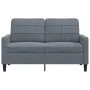 Zweiplätziges Samtsofa in dunkelgrau, 120 cm. von , Sofas - Ref: Foro24-4007615, Preis: 196,47 €, Rabatt: %