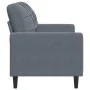 Dark gray velvet 2-seater sofa, 120 cm by , Sofas - Ref: Foro24-4007615, Price: 196,47 €, Discount: %