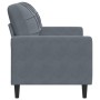 Zweiplätziges Samtsofa in dunkelgrau, 120 cm. von , Sofas - Ref: Foro24-4007615, Preis: 199,49 €, Rabatt: %