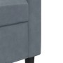 Zweiplätziges Samtsofa in dunkelgrau, 120 cm. von , Sofas - Ref: Foro24-4007615, Preis: 199,49 €, Rabatt: %