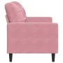 Sofá de 2 plazas terciopelo rosa 120 cm de , Sofás - Ref: Foro24-4007617, Precio: 231,49 €, Descuento: %