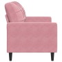 Zweiplätziges Sofa aus rosa Samtstoff, 120 cm. von , Sofas - Ref: Foro24-4007617, Preis: 238,60 €, Rabatt: %
