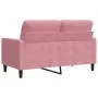 Sofá de 2 plazas terciopelo rosa 120 cm de , Sofás - Ref: Foro24-4007617, Precio: 231,49 €, Descuento: %
