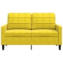 Zweiplätziges Samtsofa in Gelb, 120 cm. von , Sofas - Ref: Foro24-4007620, Preis: 210,13 €, Rabatt: %