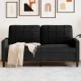 Zweiplätziges Sofa aus schwarzem Samt, 140 cm. von , Sofas - Ref: Foro24-4007629, Preis: 199,95 €, Rabatt: %