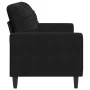 Zweiplätziges Sofa aus schwarzem Samt, 140 cm. von , Sofas - Ref: Foro24-4007629, Preis: 199,95 €, Rabatt: %
