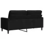Zweiplätziges Sofa aus schwarzem Samt, 140 cm. von , Sofas - Ref: Foro24-4007629, Preis: 199,95 €, Rabatt: %