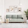 Dreisitzer-Sofa aus hellgrauem Samtstoff, 180 cm von , Sofas - Ref: Foro24-4007634, Preis: 252,19 €, Rabatt: %