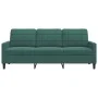 Dreisitzer-Sofa aus dunkelgrünem Samt, 180 cm von , Sofas - Ref: Foro24-4007636, Preis: 307,29 €, Rabatt: %