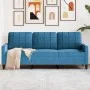 Sofá de 3 plazas terciopelo azul 180 cm de , Sofás - Ref: Foro24-4007643, Precio: 310,69 €, Descuento: %
