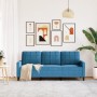 Dreisitzer-Sofa aus blauem Samt, 180 cm von , Sofas - Ref: Foro24-4007643, Preis: 316,72 €, Rabatt: %