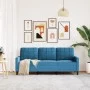 Sofá de 3 plazas terciopelo azul 180 cm de , Sofás - Ref: Foro24-4007643, Precio: 310,69 €, Descuento: %