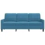 Sofá de 3 plazas terciopelo azul 180 cm de , Sofás - Ref: Foro24-4007643, Precio: 310,69 €, Descuento: %