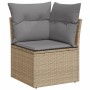 Set de sofás de jardín y cojines 8 piezas ratán sintético beige de , Conjuntos de jardín - Ref: Foro24-3266759, Precio: 512,3...