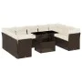 Set de sofás de jardín 10 pzas y cojines ratán sintético marrón de , Conjuntos de jardín - Ref: Foro24-3266823, Precio: 702,3...