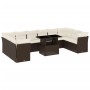 Garden sofa set 11 pieces with brown synthetic rattan cushions by , Garden sets - Ref: Foro24-3266863, Price: 763,79 €, Disco...