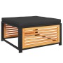 Gartenhocker mit Akazienholz-Kissen 68x68x30 cm. von , Modulare Sofas für den Außenbereich - Ref: Foro24-367640, Preis: 112,0...