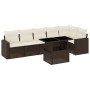 7-teiliges Gartensitzgruppen-Set mit braunen PE-Rattan-Kissen. von , Gartensets - Ref: Foro24-3267293, Preis: 513,08 €, Rabat...