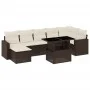 Set of 8-piece garden sofas and brown synthetic rattan cushions by , Garden sets - Ref: Foro24-3267433, Price: 561,56 €, Disc...