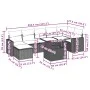Set of 8-piece garden sofas and brown synthetic rattan cushions by , Garden sets - Ref: Foro24-3267433, Price: 561,56 €, Disc...