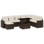 Garden sofa set 9 pieces and brown synthetic rattan cushions by , Garden sets - Ref: Foro24-3267473, Price: 603,89 €, Discoun...