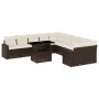 Set de sofás de jardín 11 pzas cojines ratán sintético marrón de , Conjuntos de jardín - Ref: Foro24-3267543, Precio: 770,44 ...