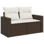 Set de sofás de jardín 11 pzas cojines ratán sintético marrón de , Conjuntos de jardín - Ref: Foro24-3267543, Precio: 770,44 ...