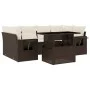 7-teiliges Gartensitzgruppen-Set mit braunen PE-Rattan-Kissen. von , Gartensets - Ref: Foro24-3267763, Preis: 532,91 €, Rabat...
