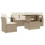 Juego de sofás jardín con cojines 6 pzas ratán sintético beige de , Conjuntos de jardín - Ref: Foro24-3267908, Precio: 484,87...