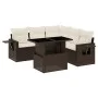 Set sofás de jardín 6 piezas y cojines ratán sintético marrón de , Conjuntos de jardín - Ref: Foro24-3267903, Precio: 464,65 ...
