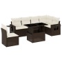 Juego de sofás de jardín 7 piezas con cojines ratán PE marrón de , Conjuntos de jardín - Ref: Foro24-3267943, Precio: 518,74 ...