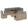 9-piece garden sofa set with beige synthetic rattan cushions by , Garden sets - Ref: Foro24-3268039, Price: 643,03 €, Discoun...