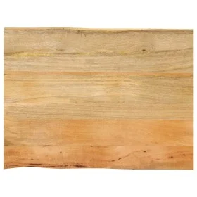 Solid mango wood natural edge table top 90x60x2.5 cm by , Table tops - Ref: Foro24-370717, Price: 81,36 €, Discount: %