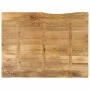 Solid mango wood natural edge table top 100x80x3.8 cm by , Table tops - Ref: Foro24-370748, Price: 169,74 €, Discount: %