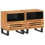 2 solid acacia wood bedside tables 40x34x46 cm by , Nightstands - Ref: Foro24-377469, Price: 81,81 €, Discount: %
