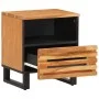 2 solid acacia wood bedside tables 40x34x46 cm by , Nightstands - Ref: Foro24-377469, Price: 81,81 €, Discount: %