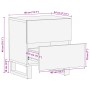 Nachttische 2 Stück Massivholz Akazie 40x34x46 cm von , Nachttische - Ref: Foro24-377429, Preis: 131,29 €, Rabatt: %