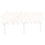 Double bed frame with white solid wood headboard by vidaXL, Beds and slatted bases - Ref: Foro24-3195302, Price: 155,80 €, Di...