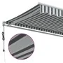 Retractable automatic awning in anthracite gray and white, 400x300 cm. by , Awnings - Ref: Foro24-3216037, Price: 690,66 €, D...