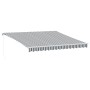 Toldo retráctil manual gris antracita y blanco 400x300 cm de , Toldos - Ref: Foro24-3216035, Precio: 443,53 €, Descuento: %