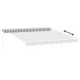 Toldo retráctil manual gris antracita y blanco 400x300 cm de , Toldos - Ref: Foro24-3216035, Precio: 495,04 €, Descuento: %