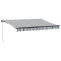 Manuelle ausfahrbare Markise mit LED in Anthrazit und Weiß 350x250 cm. von , Markisen - Ref: Foro24-3216147, Preis: 265,24 €,...